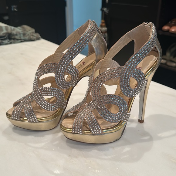 Rhinestone platform heels, E live from the red carpet collection - Picture 4 of 9